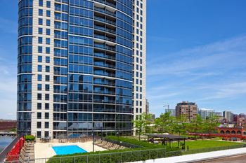 Outdoor pool and whirlpool spa